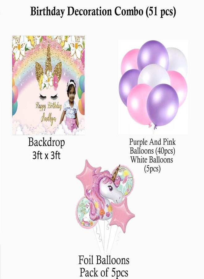 ثيم ماي بارتي مجموعة زينة عيد ميلاد بطابع وحيد القرن من ثيم ماي بارتي - Image 2